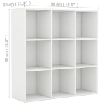 Libreria Bianca 98x30x98 cm in Truciolato