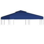 Telo di Ricambio per Gazebo 310g/m² Blu Scuro 3x3m