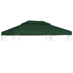 Telo di Ricambio per Gazebo 310g/m² Verde 3x4m