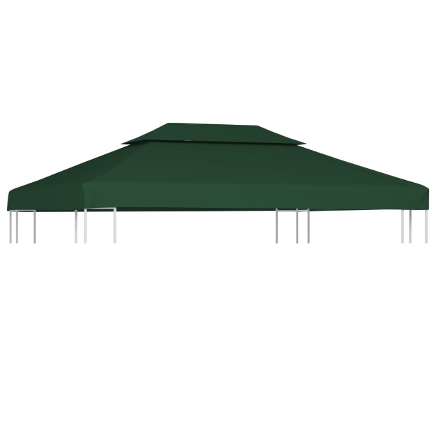 Telo di Ricambio per Gazebo 310g/m² Verde 3x4m