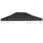 Copertura Superiore per Gazebo a 2 Strati 310g/m²4x3m Antracite