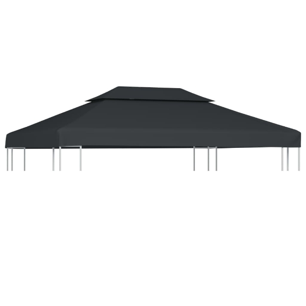 Copertura Superiore per Gazebo a 2 Strati 310g/m²4x3m Antracite