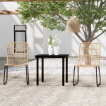 Set Mobili da Pranzo da Giardino 3 pz Rovere