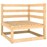 Set Divani da Giardino 10 pz con Cuscini Legno Massello di Pino