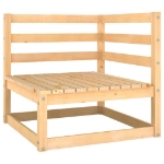 Set Divani da Giardino 11 pz con Cuscini Antracite Legno Pino