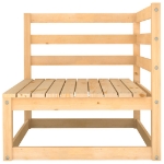 Set Divani da Giardino 5 pz con Cuscini Legno Massello di Pino