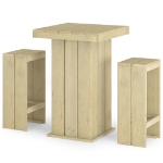 Set Bistrò da Giardino 3 pz in Legno di Pino Impregnato