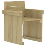 Set da Pranzo per Giardino 7 pz in Legno di Pino Impregnato