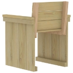 Set da Pranzo per Giardino 7 pz in Legno di Pino Impregnato