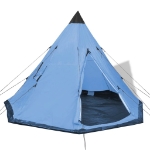 Tenda per 4 persone blu