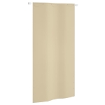 Paravento per Balcone Beige 120x240 cm in Tessuto Oxford