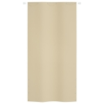 Paravento per Balcone Beige 120x240 cm in Tessuto Oxford