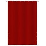 Paravento per Balcone Rosso 160x240 cm in Tessuto Oxford