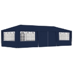 Gazebo Professionale con Pareti 4x9 m Blu 90 g/m²