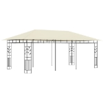 Gazebo con Zanzariera 6x3x2,73 m Crema