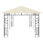 Gazebo con Zanzariera 6x3x2,73 m Crema