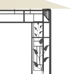 Gazebo con Zanzariera 6x3x2,73 m Crema