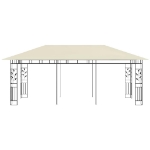 Gazebo con Zanzariera 6x3x2,73 m Crema