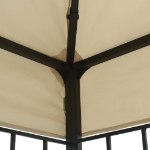 Gazebo con Stringa di Luci LED 3x4 m Crema