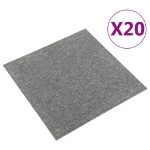 Quadrotte di Moquette 20 pz 5 m² 50x50 cm Grigie