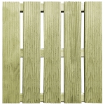 Piastrelle per Esterni 18 pz 50x50 cm in Legno Verde