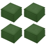 Piastrelle Anticaduta 24 pz in Gomma 50x50x3 cm Verde