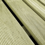 Piastrelle per Decking 18 pz 50x50 cm in Legno Verde