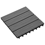 Piastrella Decking in WPC 11 pz 30x30 cm 1 sqm Grigio