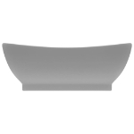 Lavabo con Troppopieno Ovale Turchese Grigio 58,5x39 cm Ceramica