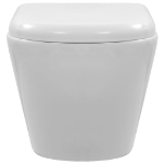 WC Sospeso con Design Senza Bordi in Ceramica Bianca