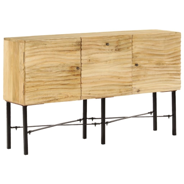 Credenza in Legno Massello di Mango 118x30x70 cm