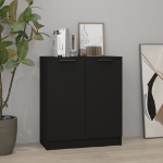 Credenza Nera 60x30x70 cm in Legno Multistrato