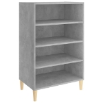 Credenza Grigio Cemento 57x35x90 cm in Truciolato