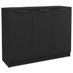 Credenza Nera 90,5x30x70 cm in Legno Multistrato