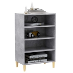 Credenza Grigio Cemento 57x35x90 cm in Truciolato