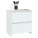 Credenza Bianca 70x41x75 cm in Truciolato