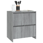 Credenza Grigio Sonoma 70x41x75 cm in Truciolato