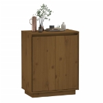 Credenza Marrone Miele 60x34x75 cm in Legno Massello di Pino