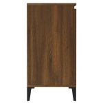 Credenza Rovere Marrone 60x35x70 cm in Legno Ingegnerizzato