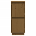 Credenze 2 pz Miele 31,5x34x75 cm in Legno Massello di Pino