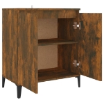 Credenza Rovere Fumo 60x35x70 cm in Legno Multistrato