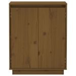 Credenza Marrone Miele 60x34x75 cm in Legno Massello di Pino