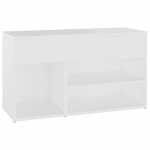 Panca Portascarpe Bianco 103x30x54,5 cm in Truciolato