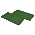 Piastrelle Anticaduta 18 pz in Gomma 50x50x3 cm Verde