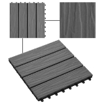 Piastrella Decking in WPC 11 pz 30x30 cm 1 sqm Grigio