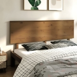 Testiera per Letto Miele 204x6x82,5cm in Legno Massello di Pino