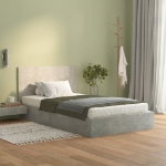 Testiera Letto Grigio Cemento 120x1,5x80cm in Legno Multistrato