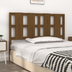 Testiera Letto Miele 125,5x4x100 cm in Legno Massello di Pino