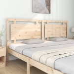 Testiera per Letto 205,5x4x100 cm in Legno Massello di Pino