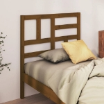 Testiera per Letto Miele 106x4x104 cm in Legno Massello di Pino